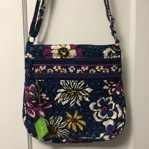 Vera Bradley African Violet Triple Zip Hipster